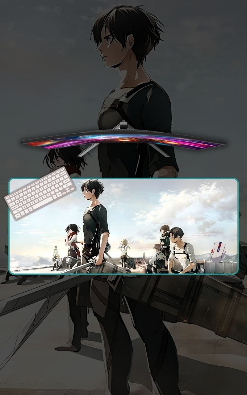 Levi | Attack On Titan Mousepads | Anime Mousepads | Custom Mousepads | Office Desk Mat & Table Mat | In Pakistan