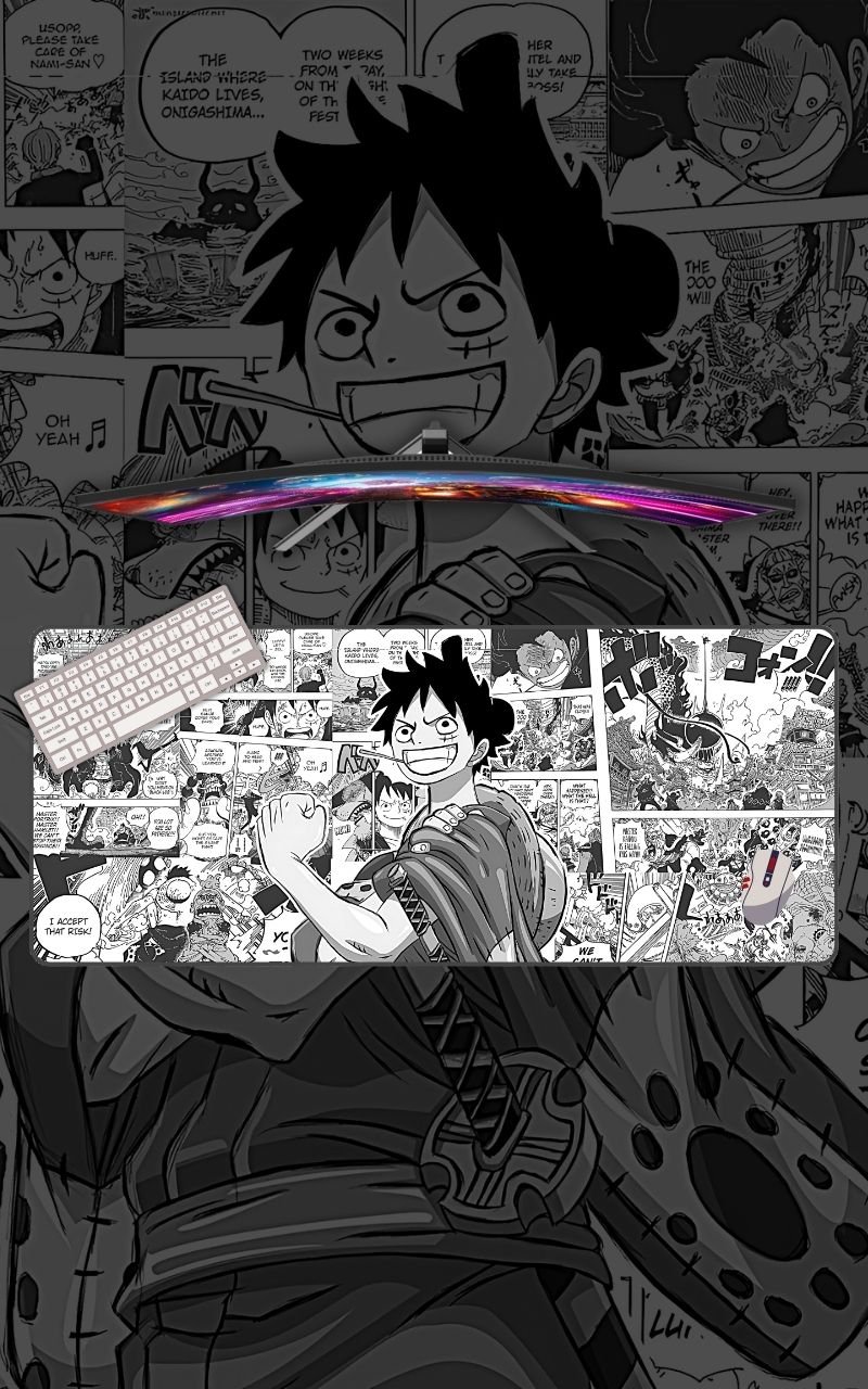 Monkey D. Luffy Manga | One Piece Mousepads | Anime Mousepads | Custom Mousepads | Office Desk Mat & Table Mat | In Pakistan