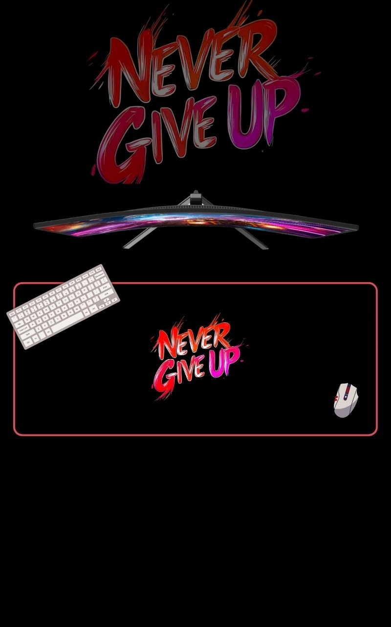 Never Give Up | Motivational Mousepads | Custom Mousepads | Office Desk Mat & Table Mat | In Pakistan