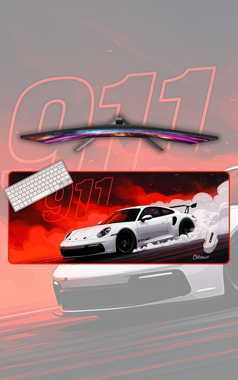 Porsche 911 GT3 | Cars & Bikes Mousepads | Custom Mousepads | Office Desk Mat & Table Mat | In Pakistan