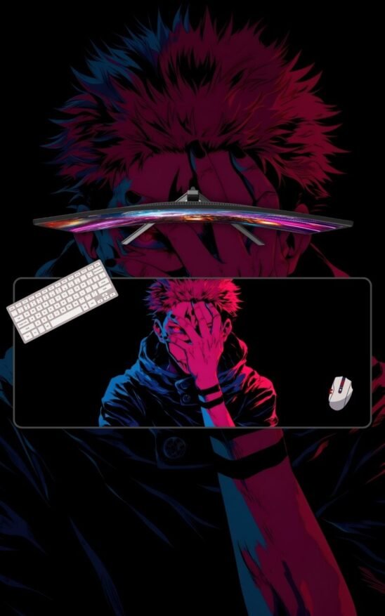 Bold Jujutsu Kaisen | Anime Mousepads | Custom Mousepads | Large Desk Mat/Mousepads | In Pakistan