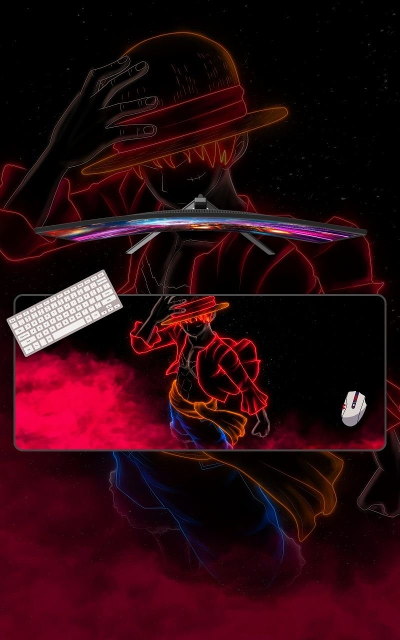 One Piece Monkey D Luffy | Anime Mousepads | Custom Mousepads | Large Desk Mat/Mousepads | In Pakistan
