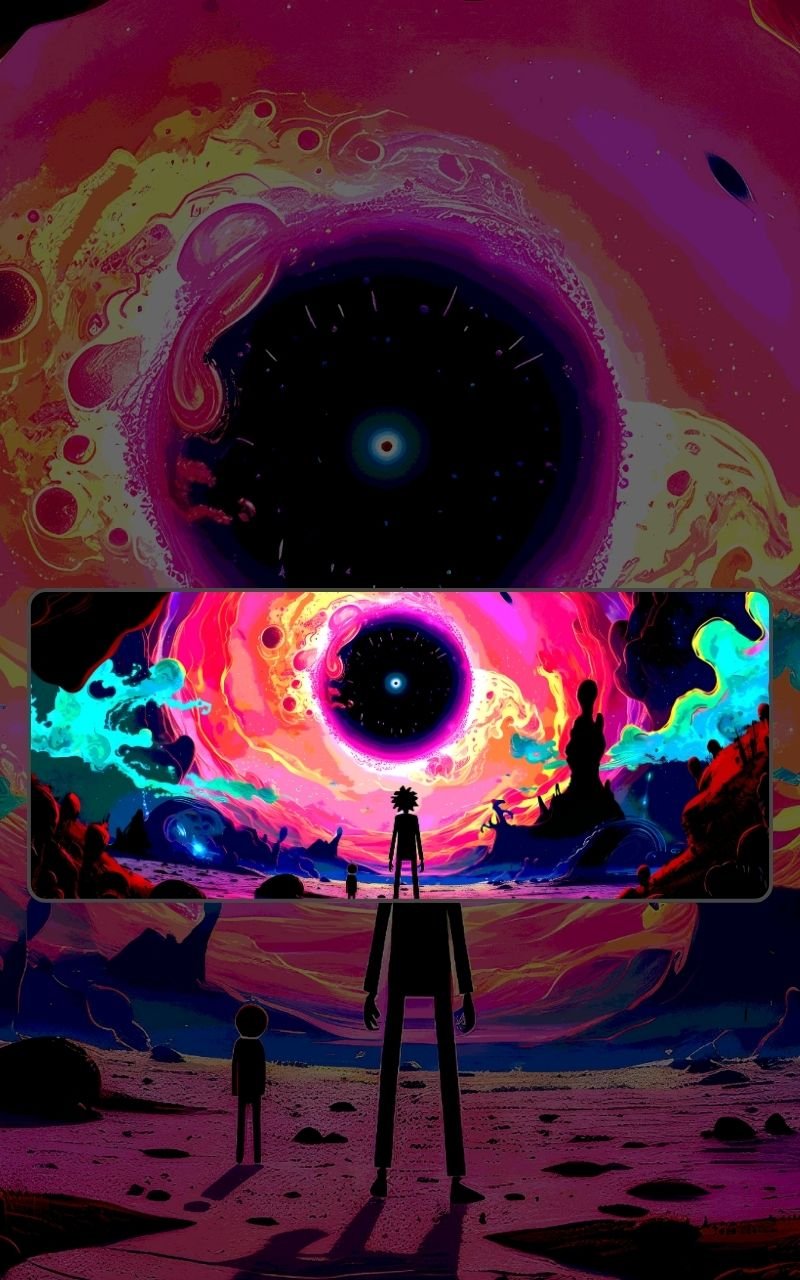 Rick And Morty Epic Escapes | Anime Mousepads | Custom Mousepads | Large Desk Mat/Mousepads | In Pakistan