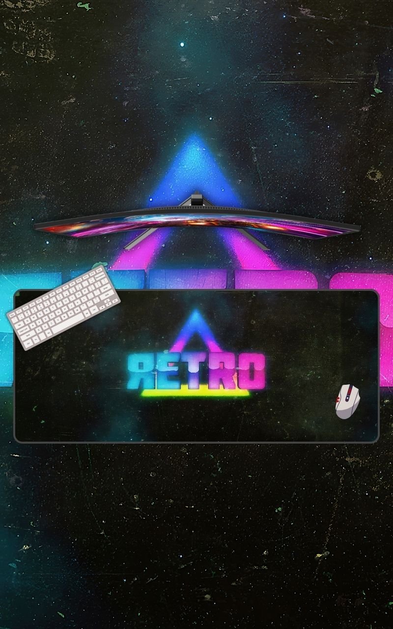Retro | Gaming Mousepads | Custom Mousepads | Large Desk Mat/Mousepads | In Pakistan