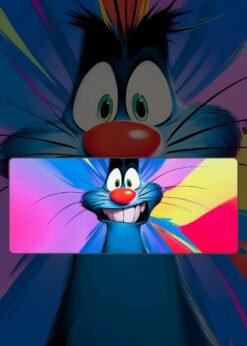 Oggy And The Cockroaches| Cartoon Mousepads | Custom Mousepads | Large Desk Mat/Mousepads | In Pakistan