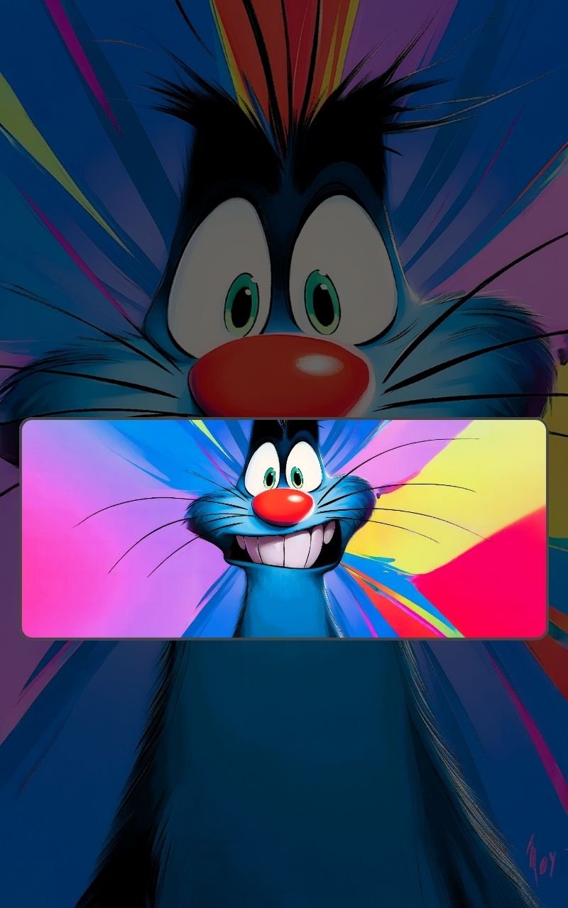 Oggy And The Cockroaches| Cartoon Mousepads | Custom Mousepads | Large Desk Mat/Mousepads | In Pakistan
