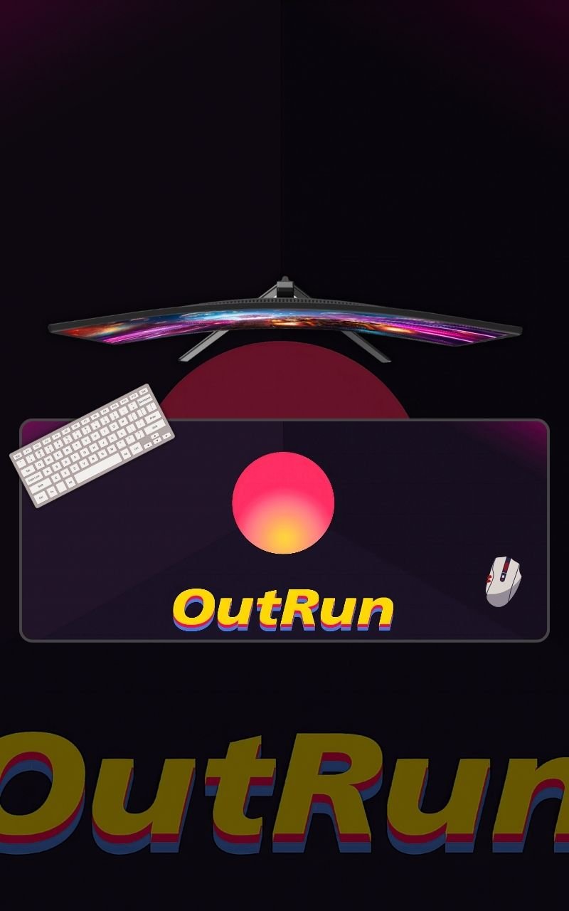Outrun | Gaming Mousepads | Custom Mousepads | Large Desk Mat/Mousepads | In Pakistan