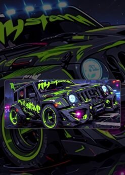 Mustang Jeep Wrangler Mousepad