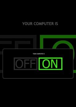 Your computer is ON OFF Mousepad