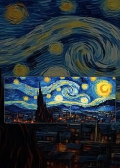 Starry Night By Van Gogh Mousepad