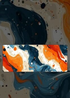 River Pattern Abstract Painting Mousepad