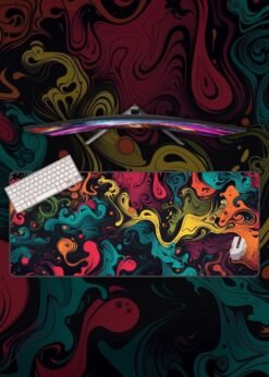 Multi Color Abstract Art Painting Mousepad