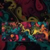Multi Color Abstract Art Painting Mousepad