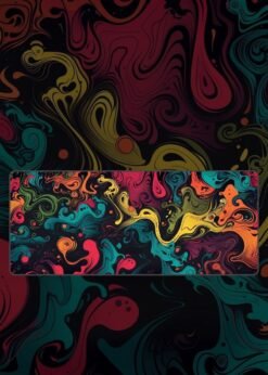 Multi Color Abstract Art Painting Mousepad