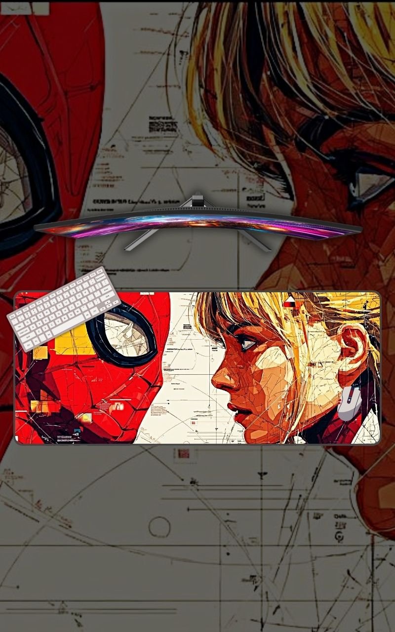 Spider Man And Gwen Stacy Mousepad