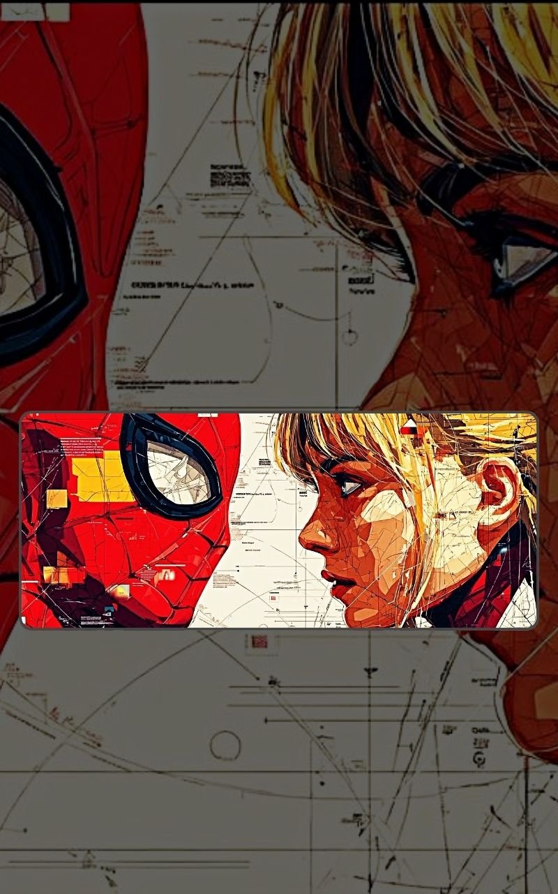 Spider Man And Gwen Stacy Mousepad