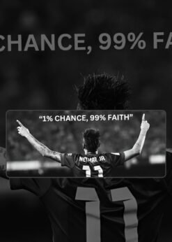 1 % Chance, 99 % Faith Mousepad