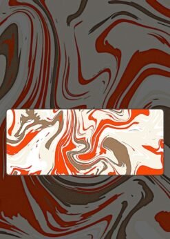 Brown Orange and White Mousepad