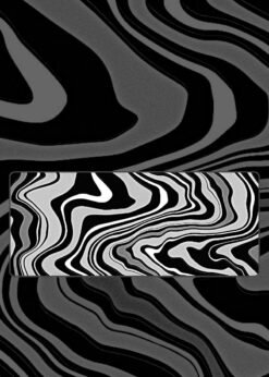 White and Black Topography Mousepad