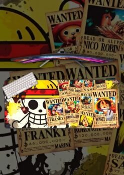 One Piece Wanted List Mousepad
