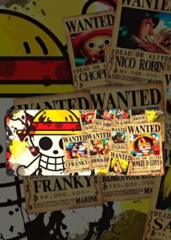 One Piece Wanted List Mousepad
