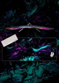 Turquoise Liquid Art Mousepad