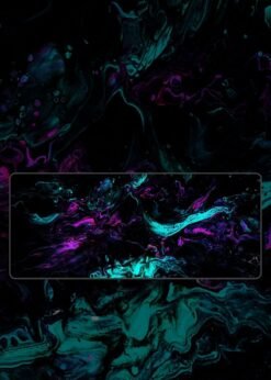 Turquoise Liquid Art Mousepad