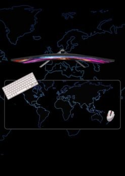 World Map Outline Mousepad