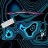 Blue And Black Topography Mousepad