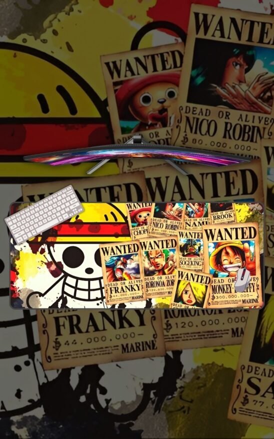 One Piece Wanted List Mousepad