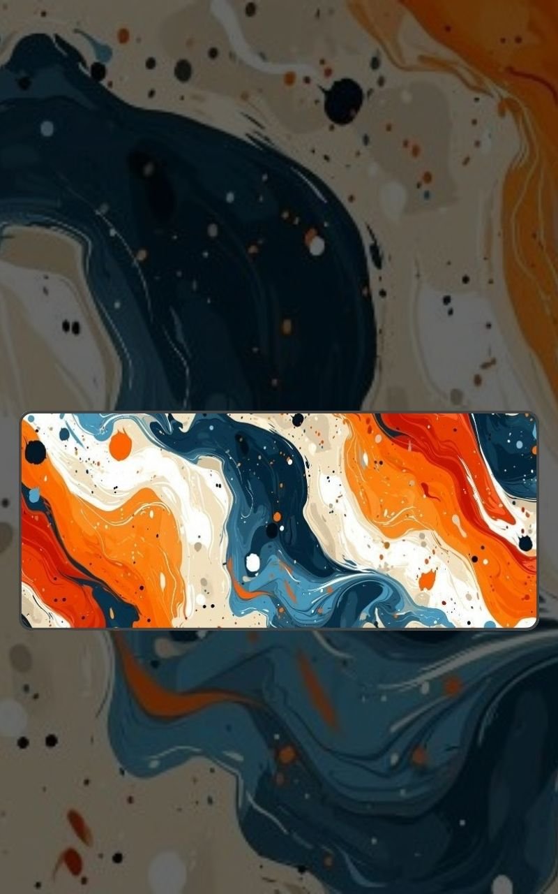 River Pattern Abstract Painting Mousepad