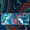 Red White and Blue Topography Mousepad