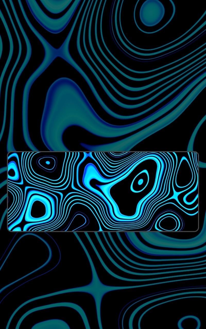 Blue And Black Topography Mousepad