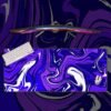 White Blue and Purple Topography Mousepad