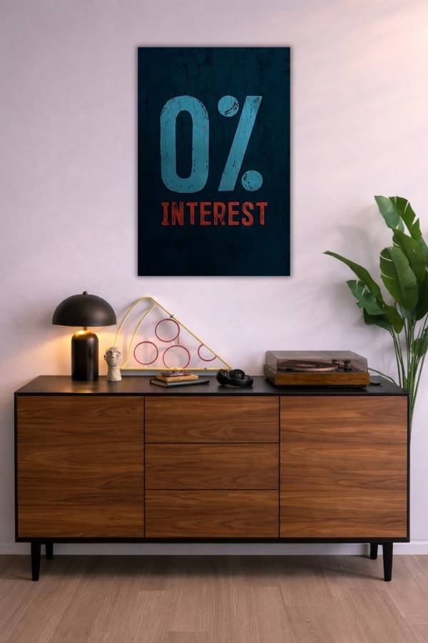 0% Interest metal poster wall art in Pakistan