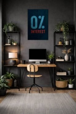 0% Interest metal poster wall art in Pakistan