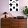 6th Gen Jets metal poster wall art in Pakistan