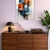 Abstract Geometric Art metal poster wall art in Pakistan