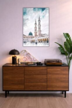 Al-Masjid An-Nabawi metal poster wall art in Pakistan