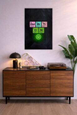 Ambition metal poster wall art in Pakistan