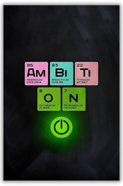 Ambition metal poster wall art in Pakistan