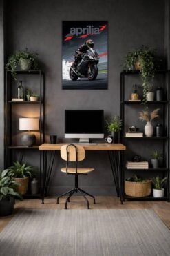 Aprilia Rsv4 metal poster wall art in Pakistan