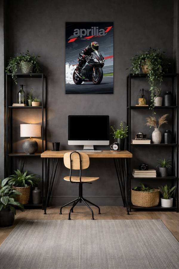 Aprilia Rsv4 metal poster wall art in Pakistan
