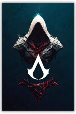 Assassin's Creed metal poster wall art in Pakistan