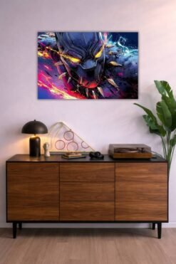 Black Panther metal poster wall art in Pakistan