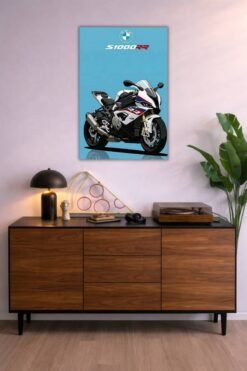 Bmw S1000rr metal poster wall art in Pakistan