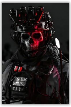 Call Of Duty: Ghost metal poster wall art in Pakistan