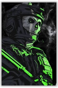 Call Of Duty metal poster wall art in Pakistan