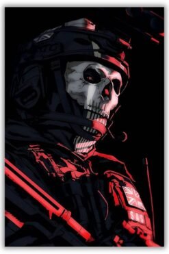 Call Of Duty: Ghost metal poster wall art in Pakistan