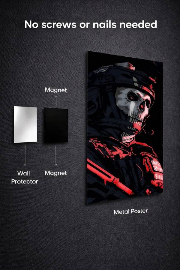Call Of Duty: Ghost metal poster wall art in Pakistan